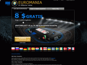 888 Poker - Ger dig 8 USD helt gratis